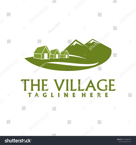 Village Logo Design Stock Vector (Royalty Free) 1186685872