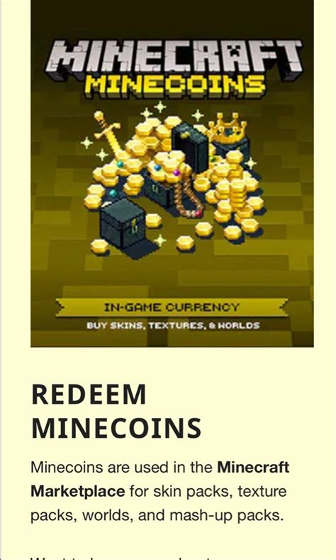 Minecoins Official Redeem Code, Video Gaming, Gaming Accessories, In-Game Products on Carousell