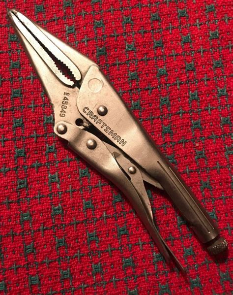 Vintage Craftsman needle nose vise grip Pliers #45349 USA 6" long. Nice! -- Antique Price Guide ...