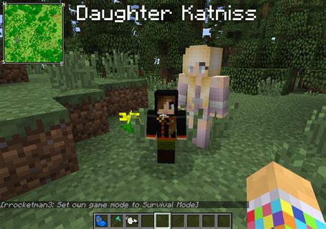 I NAMED MY KID KATNISS IN MINECRAFT COMES ALIVE AND SHE HAS A KATNISS ...