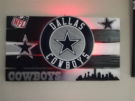 Dallas Cowboys Lighted Man Cave Sign 26-15 - Etsy