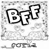 Best Friends Forever Drawings Sketch Coloring Page sketch template