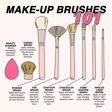 Make-up Brushes 101: The Only Guide You Need | Makeup tips, Makeup brushes, Skin makeup