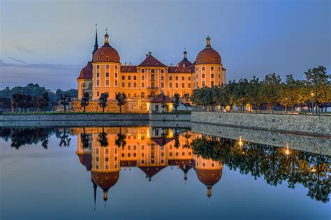 Download Lake Architecture Germany Night Reflection Castle Man Made ...