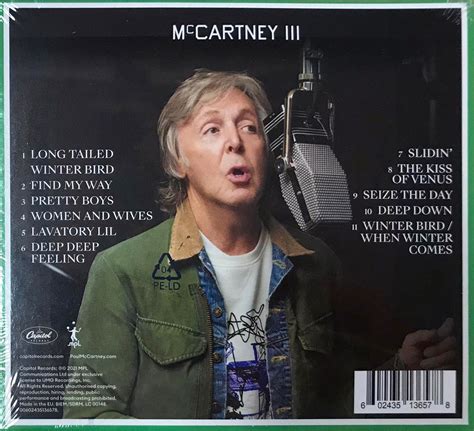 McCartney III (Green cover, CD) – The Paul McCartney Project