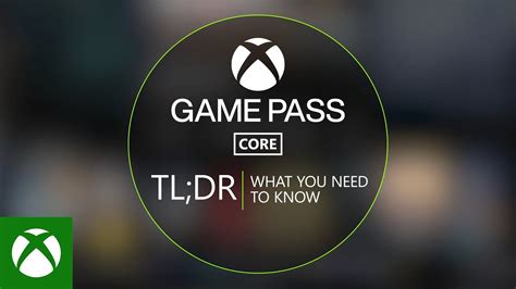 Introducing Xbox Game Pass Core - YouTube