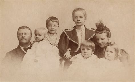 Theodore Roosevelt And His Family During The 1894 Christmas Season. L-R Theodore Roosevelt ...