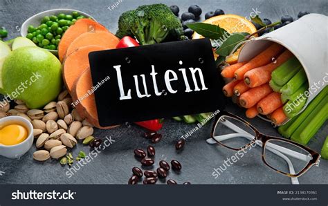 Foods High Lutein On Dark Background Stock Photo 2134170361 | Shutterstock