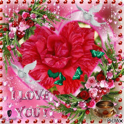 I Love You Rose Heart Gif Pictures, Photos, and Images for Facebook ...