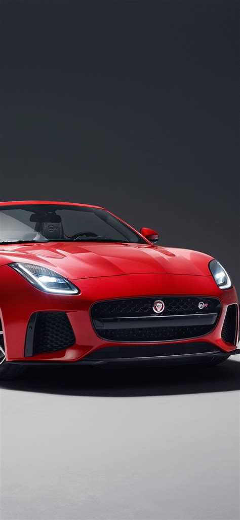 2018, Jaguar F-type Svr, Red, Front, Wallpaper - Jaguar F Type ...