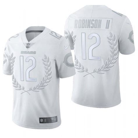 Bears Allen Robinson All-White Limited Platinum Jersey – US Sports Nation