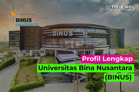 Profil Universitas Bina Nusantara (Binus): Sejarah, Program Studi, & Biaya