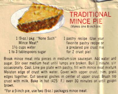 Traditional Mince Pie & Prize Cookies: Vintage Recipes « RecipeCurio.com