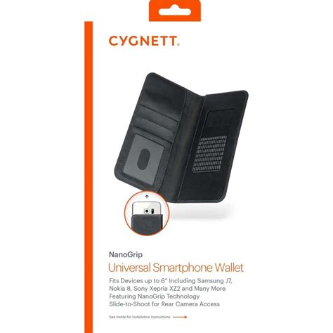 Cygnett NanoGrip Universal Wallet 6" Phone Case - Black | Woolworths