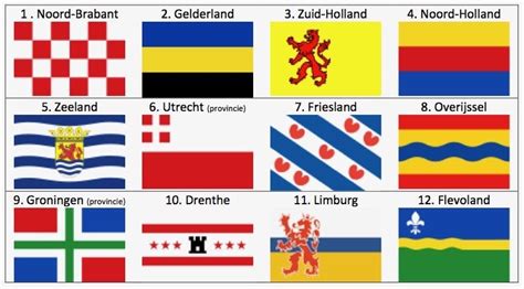 Flags of the twelve dutch provinces. : r/vexillology