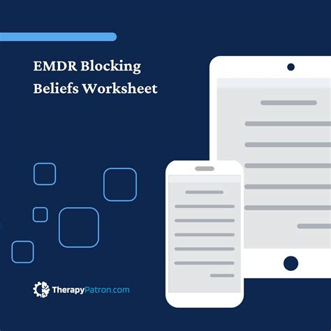 EMDR Blocking Beliefs Worksheet (Editable, Fillable, Printable PDF) - TherapyPatron.com