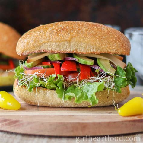 Veggie Sandwich | Girl Heart Food®