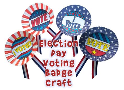 Election Day Craft for Kids: Make Voting Badges! | Woo! Jr. Kids Activities