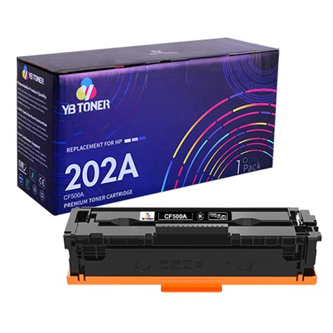 HP 202A Black Toner Cartridge|CF500A Replacement