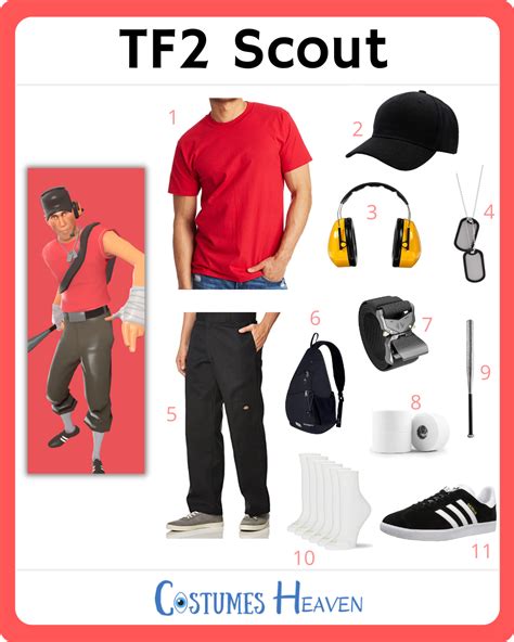 The Easy Way To Dress Like TF2 Scout! in 2023 | Tf2 scout, Tf2 cosplay, Scout