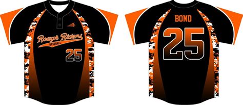 Rough Riders Custom Camo Baseball Jerseys