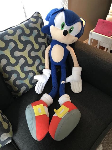 GIANT Sonic The Hedgehog Plush 40" + Rare Htf Kellytoy 2009 | #1932268607