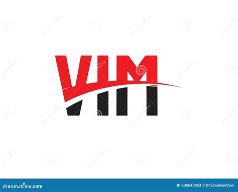 VIM Letter Initial Logo Design Vector Illustration Stock Vector ...