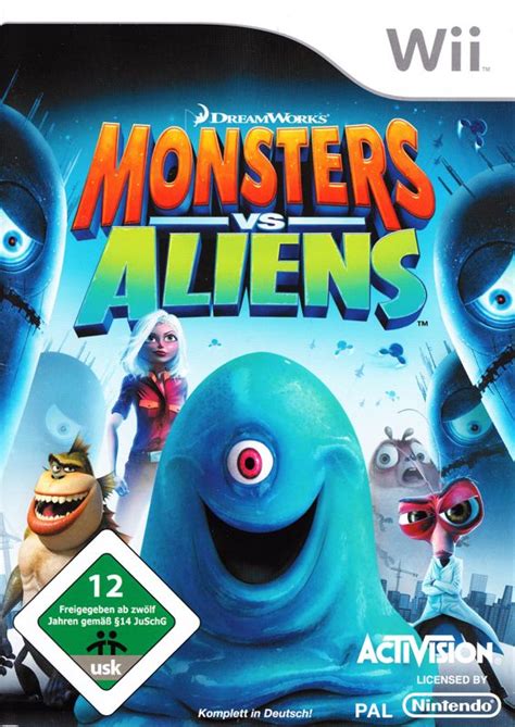 Monsters vs. Aliens (2009) Wii box cover art - MobyGames