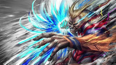 BNHA - allmight United states of smash WALLPAPER 4K | My hero, Hero ...