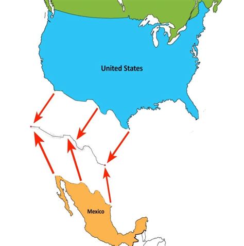 The United States’ southern border is nearly identical to Mexico’s ...