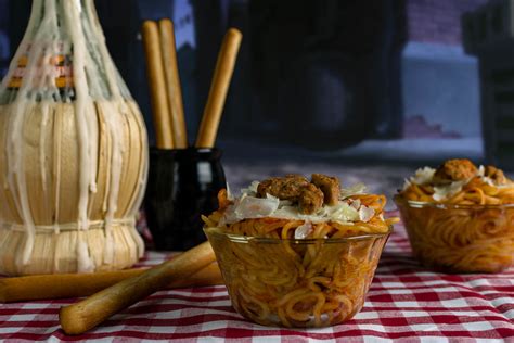 Paw Print Spaghetti Cups: A Lady and the Tramp Inspired Recipe