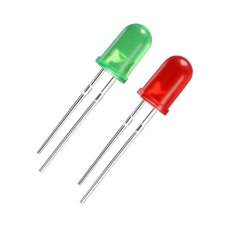 20 Pack(2 Colors x 10 Pack) 5mm LED Light Emitting Diode Assorted Color Red/Green - Walmart.com ...