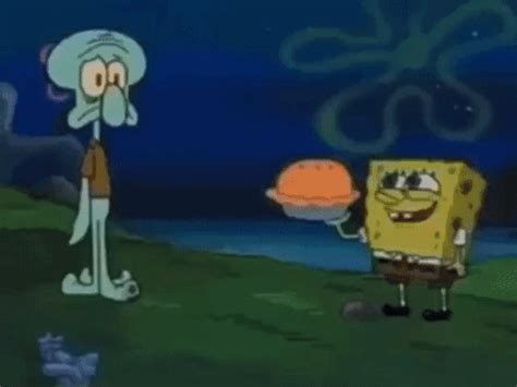 Spongebob Squidward GIF - Spongebob Squidward Dying for pie - Discover & Share GIFs