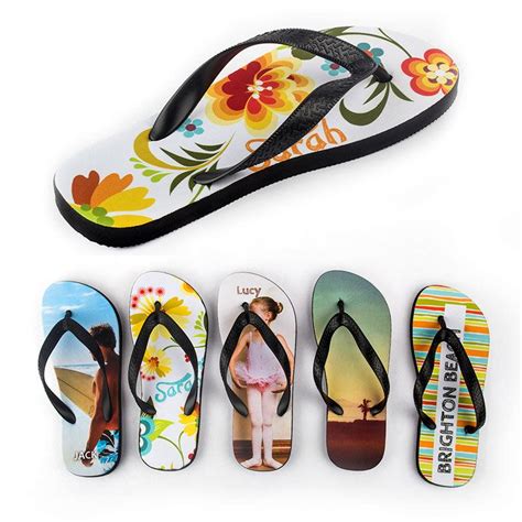 Personalised Flip Flops. Custom Flip Flops Designed With Your Photos