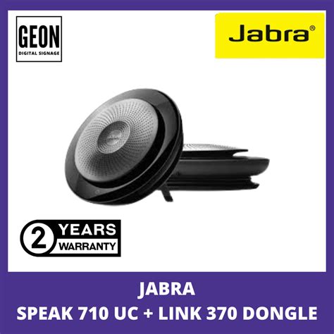 Jabra Speak 710 Bluetooth Speaker System with Jabra Link 370 (MS version / UC version) - Geon Asia