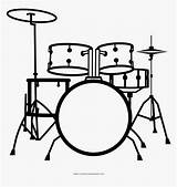 Drum Kit Coloring Page HD Png Download  Kindpng sketch template
