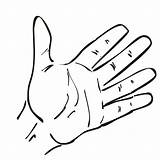 Hand Coloring Page sketch template