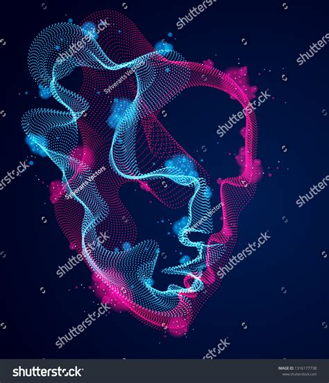 Beautiful Vector Human Face Portrait Artistic Stock Vector (Royalty Free) 1316177738 | Shutterstock