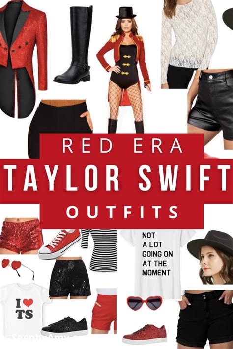 red era taylor swift outfits are featured in this ad for the brand's ...