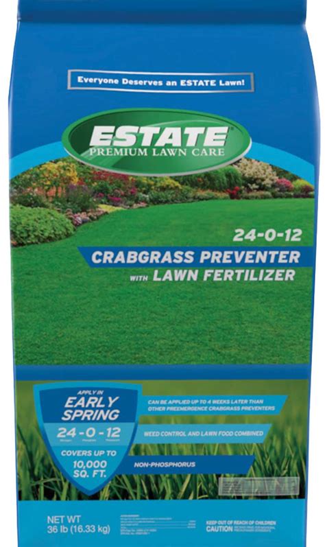 Crabgrass Preventer with Lawn Fertilizer | Estate Premium Lawn Care