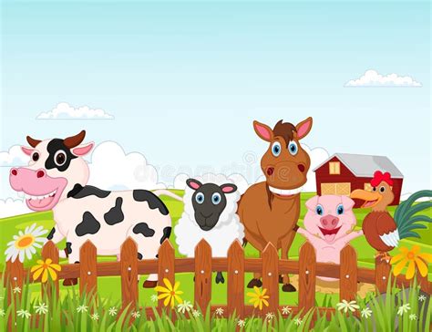 Funny Cartoon Farm Animals Clip Art