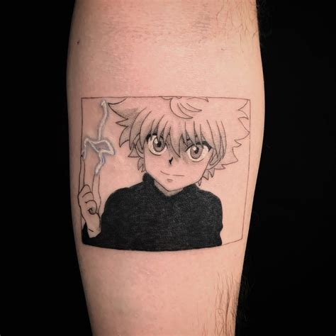 I do anime tattoos! Here’s a Killua tattoo I did today! Hope you guys like it! : HunterXHunter