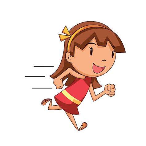 Children Running Cartoon Clip Art, Vector Images & Illustrations - iStock