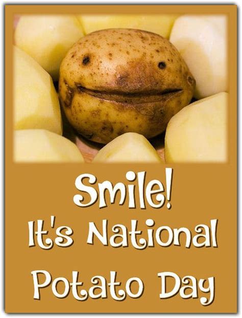 National Potato Day, August 19 | National potato day, Food, Potatoes