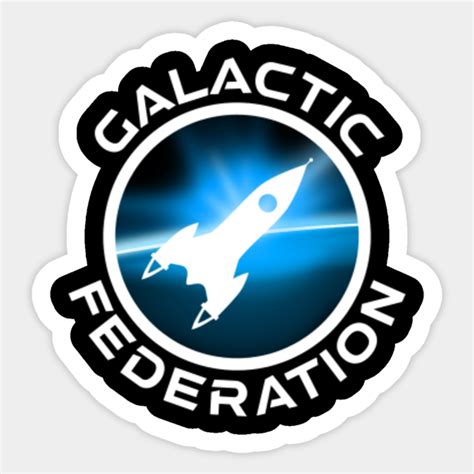 Galactic Federation Logo - Galactic Federation - Sticker | TeePublic