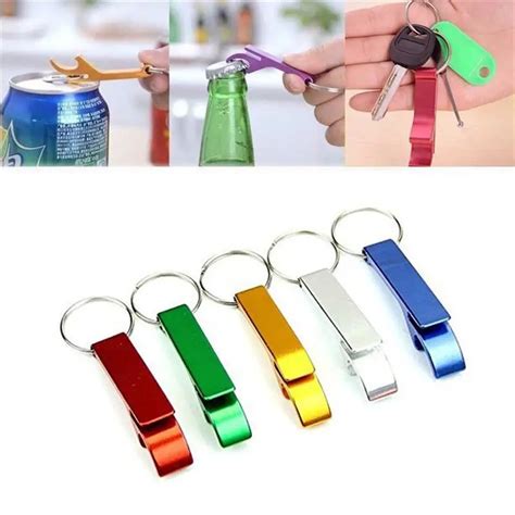 Pocket Small Key Chain Ring Bar Claw Beverage Beer Bottle Opener ...