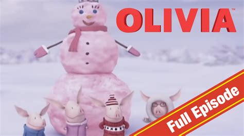 Olivia the Pig | Olivia Builds a Snowlady | Olivia Full Episodes - YouTube