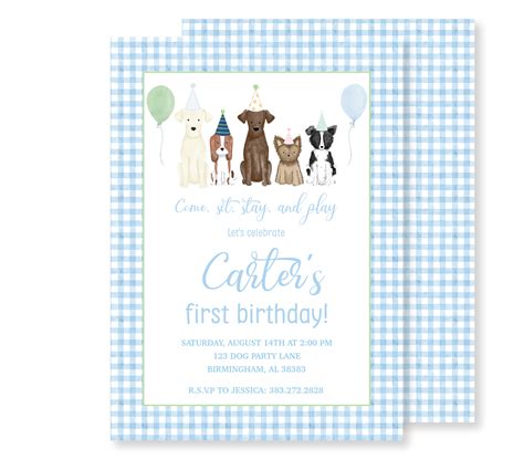 Dog Party Invitation – CreativelyKaty