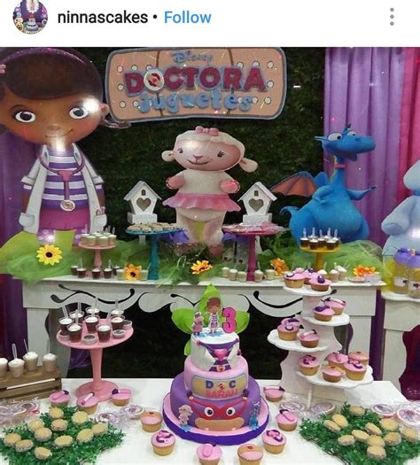 Doc Mcstuffins Birthday Party Dessert Table and Decor | Dra juguetes ...