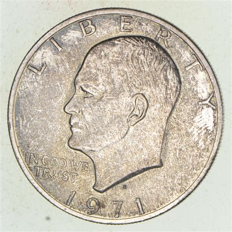 Silver - SPECIALLY MINTED - S Mint Mark - 1971-S - 40% Eisenhower Silver Dollar - RARE ...